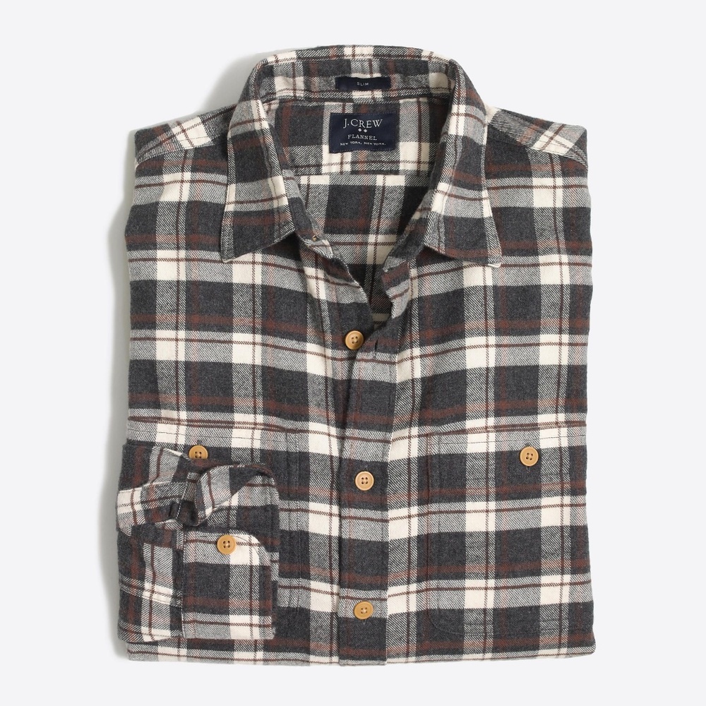 Brand New J Crew Workshirt, Medium, Flannel